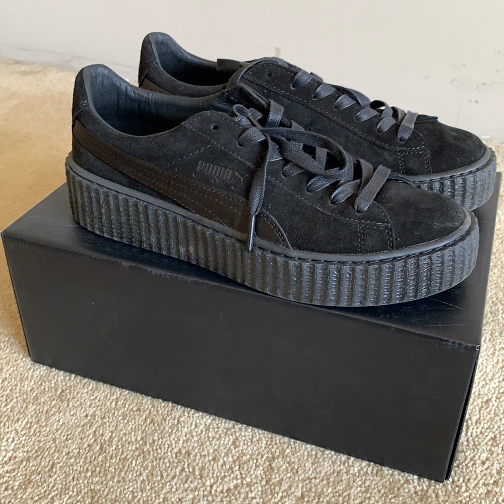 Suede creepers satin Rihanna